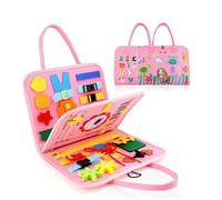 IZDUDO Busy Board Montessori Bambini, Pannello Sensoriale Libro attività di Feltro per Sviluppo Motricità Fine e Cognitivo, Quiet Book Viaggi, Giochi Educativi per Ragazzo Bambina#3