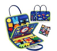 IZDUDO Busy Board Montessori Bambini, Pannello Sensoriale Libro attività di Feltro per Sviluppo Motricità Fine e Cognitivo, Quiet Book Viaggi, Giochi Educativi per Ragazzo Bambina#2