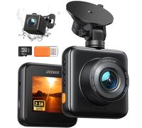iZEEKER 2.5K Dash Cam Auto Fronte Retro, Scheda 32GB Pratuita, 1440P+1080P FHD T