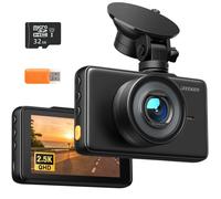 iZEEKER 2.5K Dash Cam Auto Telecamera per Auto 1440P QHD con Scheda SD 32G