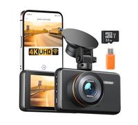 iZEEKER 4K Dash Cam auto, WiFi Dash Cam 2160P Con Scheda SD 32G, Telecamera per Auto con APP, Super Visione Notturna, WDR, 24H Monitor di Parcheggio, Registrazione in Loop, G-sensore