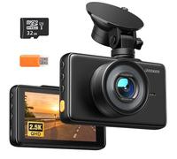 iZEEKER GD100 Dash Cam Auto 2.5K, Scheda SD 32GB, IPS 3", Visione Notturna