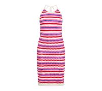 IZIA Abito in maglia blu reale / rosa chiaro / rosso fuoco / bianco Donna IZIA L blu reale / rosa chiaro / rosso fuoco / bianco