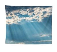 izielad Cielo Azzurro con Nuvole Cielo Sole Natura Arazzo Decorativo Arazzo da Appendere a Parete per Soggiorno Camera da Letto 73X95CM 28.7X37.4IN