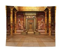 izielad Decor Egiziano Arazzo Appeso A Parete Antico Tempio Egizio Murali Interni e Sculture Tessuto Arazzo da Parete per La Casa Soggiorno Camera da Letto Dormitorio 180X230CM 70.8X90.5IN