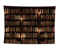 izielad Libreria Libreria Libri Sala Studio Scene Arte Grande Arazzo Appeso a Parete 3D per la Decorazione Domestica 100X150CM 39.3X59IN
