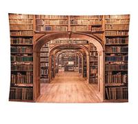 izielad Libreria Vintage Libreria Libri Antichi da Biblioteca Decorazioni da Parete Arte Storica Hippie Antica Arazzo da Appendere a Parete per Camera da Letto Soggiorno Dormitorio 180X230CM