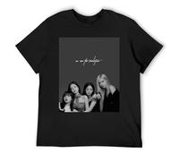 IZIWDORW Blackpink - Maglietta vintage a maniche corte, in cotone, ispirata alla musica, per fan, Nero , L