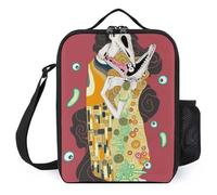 IZIWDORW Gustav klimts - Scatola portapranzo The Kiss Gift Edition, elegante confezione con monogramma personalizzabile