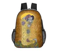 IZIWDORW Gustav klimts The Kiss - Borsa da nuoto trasparente in PVC trasparente, zaino per la scuola per bambini, ragazzi e ragazze, leggero, impermeabile e durevole