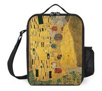 IZIWDORW Gustav klimts The Kiss - Contenitore per il pranzo per diabetici, include contenitori per il controllo delle porzioni e tappetino per il monitoraggio della nutrizione