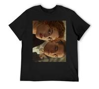 IZIWDORW Jack and Rose Titanic - Maglietta da uomo in cotone, vestibilità comoda, a maniche corte, girocollo, con taglio ampio, per tutti i tipi di corpo e movimenti, Nero , XL