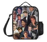 IZIWDORW Matt Actor Dillon Lunch Box per il lavoro con tasca per il ghiaccio, borsa termica per la preparazione dei pasti per adulti, essenziale per ufficio e scuola