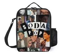IZIWDORW Matt Actor Dillon Lunch Box versione a energia solare, porta di ricarica USB per dispositivi mobili durante attività all'aperto