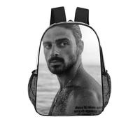 IZIWDORW Michele Morrone - Zaino non tossico, trasparente, in PVC, impermeabile, per la scuola