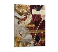 IZIWDORW Quadro decorativo su tela con cornice, motivo: Il fantasma dell'opera, in stile moderno, per cucina, bagno, camera degli ospiti