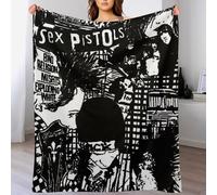 IZIWDORW Sid Vicious - Coperta calda in velluto per divano da ufficio, inverno, per tutte le stagioni, ipoallergenica