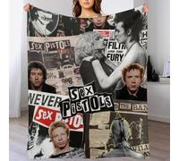 IZIWDORW Sid Vicious - Coperta in velluto anti-pelucchi per salotto, divano, viaggi, inverno, tutte le stagioni, ad asciugatura rapida