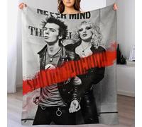 IZIWDORW Sid Vicious - Coperta lavabile per adolescenti, per lettino, campeggio, tutte le stagioni, in velluto morbido e traspirante