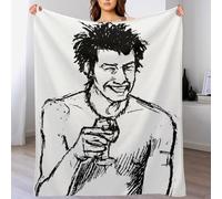 IZIWDORW Sid Vicious - Elegante coperta in velluto per letto e divano, per tutte le stagioni, anti-pelucchi, morbida al tatto, calda al tatto