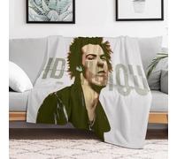 IZIWDORW Sid Vicious Elegante coperta in velluto per tutte le stagioni divano lounge viaggio ipoallergenico anti-pieghe