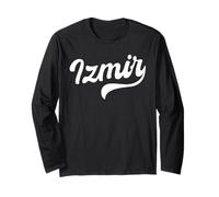 Izmir Design Scritto a Mano Turkish Pride Turkey Heritage Maglia a Manica