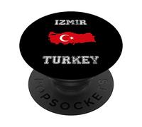 Izmir Turchia Vintage Turchia Bandiera Mappa Design PopSockets PopGrip Adesivo