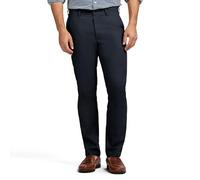 Izod American Chino Flat Front Straight Fit Pantaloni da Uomo - Blu - 32W x 34L