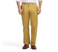 Izod American Chino - Pantaloni plissettati da uomo cachi W32 / L30