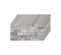 IZODEKOR Pannelli Murali 3D Effetto Pietra in Polistirolo - Ideali per cucina, bagno, balcone, camera da letto, soggiorno e terrazza | Beige Dream (10x pannelli)