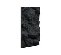 IZODEKOR Pannelli PU a Parete Effetto Pietra 60x120 cm | 5 cm di Spessore | Pannelli a Parete 3D Nero | Rivestimento a Parete Effetto Pietra per Interni | Pannelli PU in Pietra Naturale | NIGHT STONE