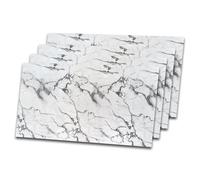 IZODEKOR Rivestimento Murale Aspetto Marmo - 4x pannelli - Alternativa alle Piastrelle del Bagno/della Cucina, Pannelli per Pareti Doccia, Pannelli per Pareti Posteriori della Cucina | Arctic Breeze