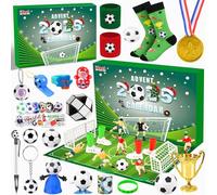 iZoeL Calendario Avvento Calcio Calendario Avvento 2025 Giocattolo per Bambini Idee Regalo Natale 2025 per 3 4 5 6 7 8 Anni Bambini Ado, Regali di Natale per Figlio Figlia Nipote Fratelli Sorelle