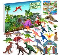 iZoeL Calendario Avvento Dinosauri Calendario Avvento Bambino Regalo Natale 2025 Dinosauro Giocattolo, Regali di Natale per 3 4 5 6 7 8 Anni Bambini Figlio Figlia Nipote Sorelle Fratelli