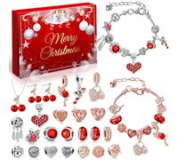 iZoeL Calendario Avvento Gioielli Calendario Avvento 2025 Bambina Donna Bracciale Donna Bambina Fai da Te Idee Regalo Natale 2025, Regali Natale per Moglie Fidanzata Figlia Nipote Zia Sorella