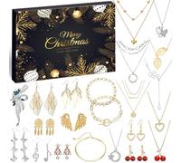 iZoeL Calendario Avvento Gioielli Calendario Avvento Donna Idee Regalo Natale 2025 - Collana Bracciale Orecchini, Regali Natale per Moglie Fidanzata Madre Figlia Nipote Zia