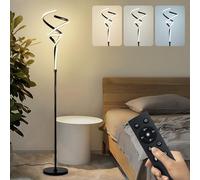 IZOWE Lampada da Terra Moderna LEDTorcia 3 Colore Dimmerabili Piantana Telecomando magnetico a sfioramento Lampada da Terra Notturna Temporizzata Lampade da Terra Salotto