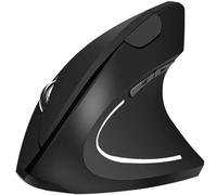 Izoxis Mouse Verticale Senza Fili Ergonomico per destrimani 6 Tasti 800/1000/1200 DPI Nero Contro Braccio Mouse Tennis Braccio 21799