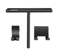 IZPFTOP Tergivetro per Doccia - asciuga vetri doccia Porte e Finestre-lavavetri doccia silicone-pulisci vetri doccia Bagno e Specchi - Senza Foratura tira acqua da doccia con 2 ganci(nero, 11inch)