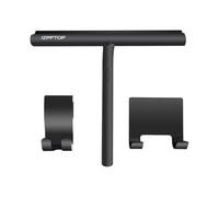 IZPFTOP Tergivetro per Doccia - asciuga vetri doccia Porte e Finestre-lavavetri doccia silicone-pulisci vetri doccia Bagno e Specchi - Senza Foratura tira acqua da doccia con 2 ganci(Nero,8.27inch)
