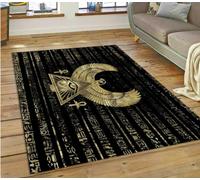 IZREEL Antico Egitto Simboli Ideografici Tappeto Mitologico Tappeto Per La Casa Soggiorno Camera Da Letto Divano Zerbino Tappetino Antiscivolo 50X80Cm