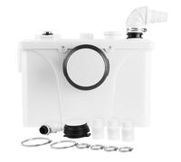 Izrielar 700W Trituratore Pompa Maceratore, pompa da per acque luride per WC, lavabo, doccia, 190L/min, con 4 ingressi, con lame in acciaio inox e carbone attivo