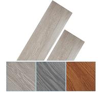 Izrielar Pavimenti in PVC, pavimenti in vinile, autoadesivi, pavimenti in laminato, piastrelle autoadesive, 91,4 x 15,2 cm, circa 2 m², spessore 1,5 mm, impermeabile, antiscivolo (White Oak)
