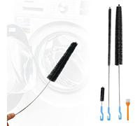Izsohhome, kit di pulizia per asciugacapelli, per bocchette di ventilazione, spazzola per bocchetta di ventilazione e spazzola, spazzola lunga flessibile per frigorifero (3 pezzi)