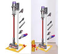 IZSOHHOME Supporto per aspirapolvere DYS, supporto per docking station, compatibile con DYS V15 V11 V10 V8 V7 V6 accessori per aspirapolvere senza fili, staffa in metallo stabile (bianco, 6 rack)