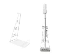 IZSOHHOME Supporto per aspirapolvere senza foro a parete, supporto in metallo, compatibile con Dyson V6 V7 V8 V10. Base in metallo, si adatta alla maggior parte degli aspirapolvere (bianco)