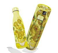 IZY Borraccia x Art - Borraccia in acciaio inossidabile - Borraccia termica 500 ml - Borraccia termica a doppia parete per gli spostamenti - Senza BPA (Girasoli)
