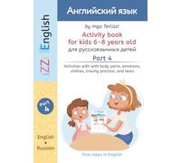 IZZi English Activity Book for Kids 6-8 Years Old Part 4: Activities with Family, Furniture, House and Rooms, Handwriting Practice and Tests