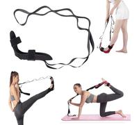 Izzila - Fascia elastica con passanti e piede staccabile, per polpaccio, tendine del ginocchio, fascite plantare, sollievo dal dolore, recupero e aumento della mobilità, cinghia elastica per piedi e