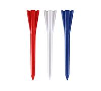 Izzo Tee da golf in plastica, 3,8 cm, rosso/bianco/blu, confezione da 100